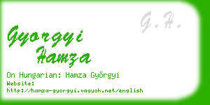 gyorgyi hamza business card